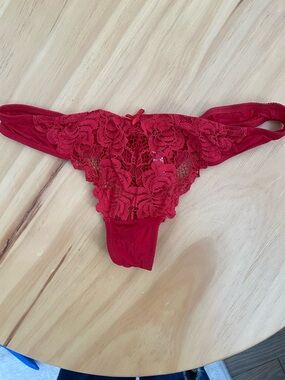 Adore Me Red Lace Thong